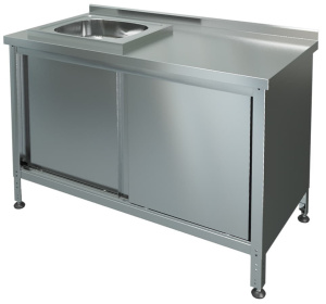 Стол-тумба МариХолодМаш СТКМП-1-1200*600 (мойка справа)