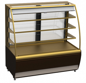 Витрина кондитерская Carboma K70 VM 1,3-2 STANDARD 0102-0109 (ВХСв-1,3д открытая)