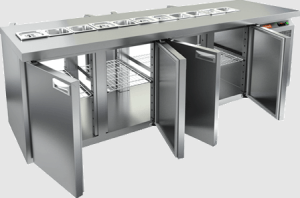 Стол холодильный HiCold SL2T-1111/GN