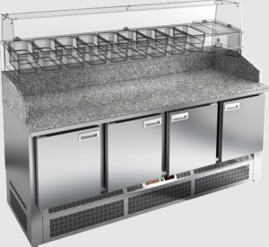 Стол холодильный HiCold PZE3-1111/SN