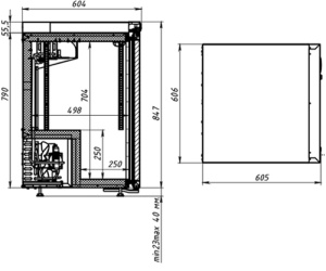 Шкаф холодильный Polair DM 102 Bravo черный