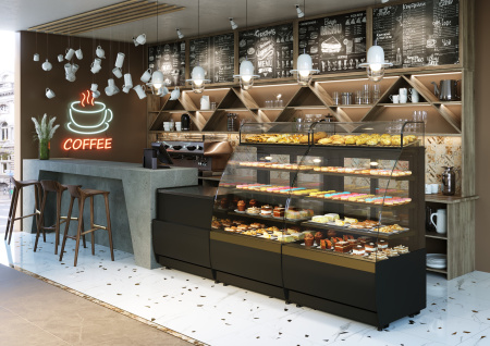 Витрина кондитерская Carboma K70 VM 0,9-1 LIGHT 9005-0109 (версия 2.0)