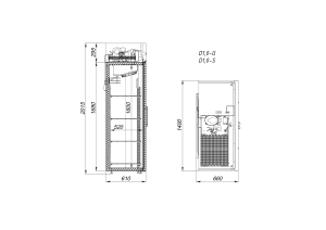 Шкаф холодильный Arkto V1.0-SLD