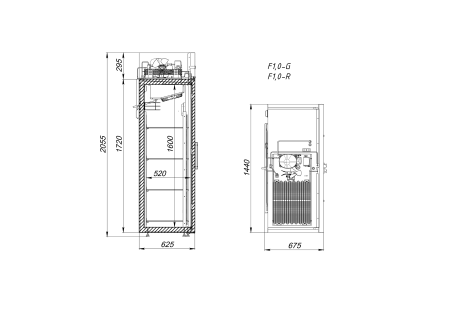 Шкаф морозильный Arkto F1.0-S