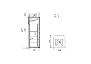 Шкаф холодильный Arkto R0.5-S